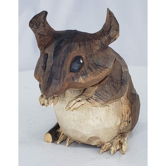 Arthur Shoemaker Mouse Wood Carved Miniature Animal Folk Art Vintage 1987 - Picture 7 of 9